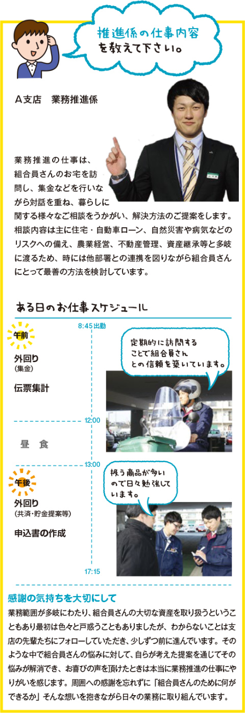 推進係の仕事内容